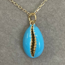 Cowrie Shell Enamel Necklace