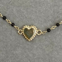 Heart with Enamel Chain Necklace