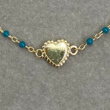 Heart with Enamel Chain Necklace