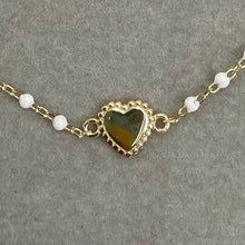 Heart with Enamel Chain Necklace