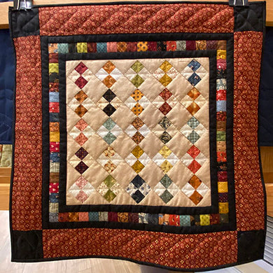 4-Patch on Point Quilt