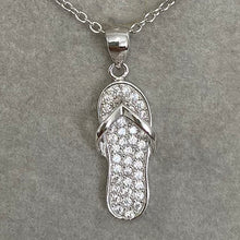 Pave Flip Flop Necklace