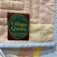 Pastel Log Cabin Quilt Wall Hanging