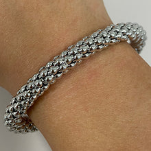 Brass Wide Bubble Chain Cubic Zirconia Ends Bracelet