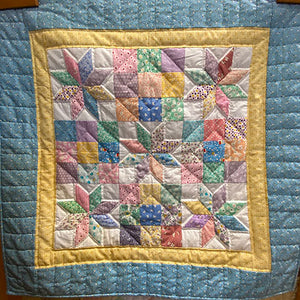 Star & 9-Patch Quilt Wall Hanging