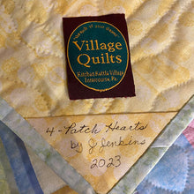 4-Patch Hearts Quilt Wall Hanging