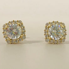 Square Halo Earrings