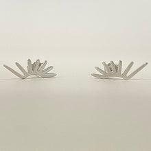 Half Sunburst Stud Earrings