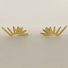 Half Sunburst Stud Earrings
