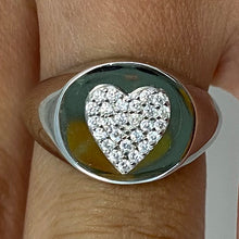 Thick Pave Heart Ring