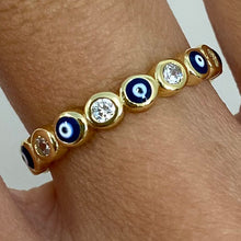 Cubic Zirconia Eye Eternity Ring