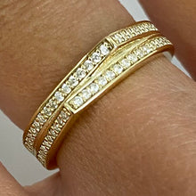Off-Set Double Point Ring