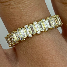 Rectangle Cubic Zirconia Eternity Ring