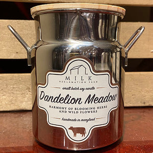 Dandelion Meadow Milk Churn Candle