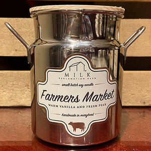 Farmers Market Milk Churn Candle