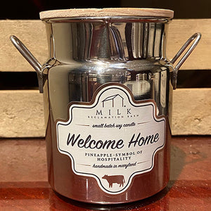 Welcome Home Milk Churn Candle