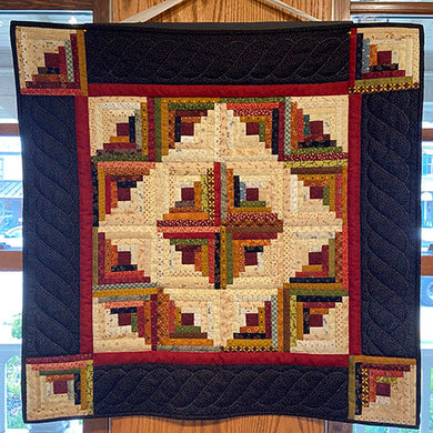 Log Cabin Wall Hanging Quilt