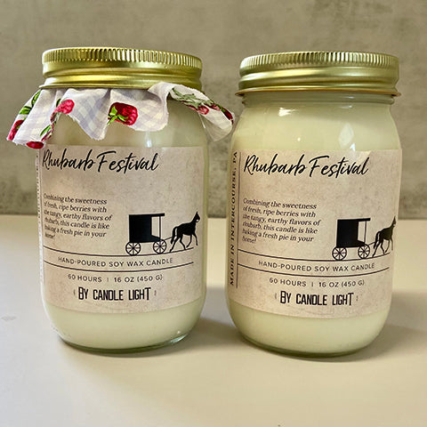 Rhubarb Festival 16 oz Candles