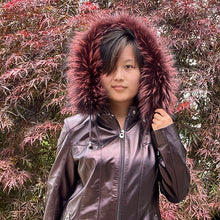 Zip Front with Fox Trim Det Hood