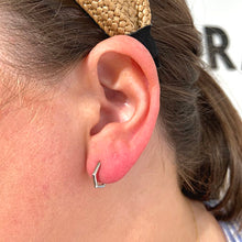 Hexagon Huggie Earrings