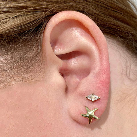 Star Fish Stud Earrings