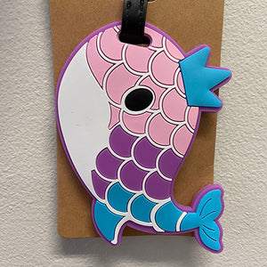 Whale with Crown Luggage Tag