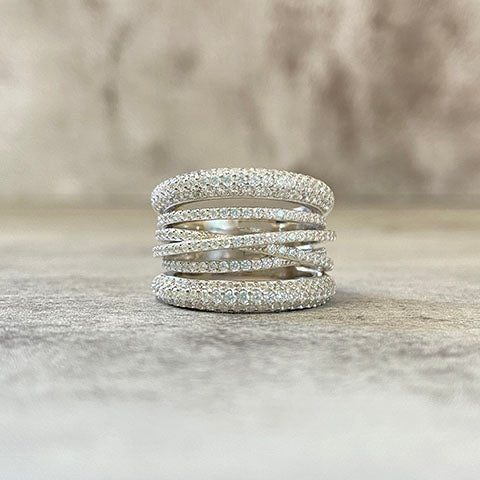 Stacked Sparkle Ring