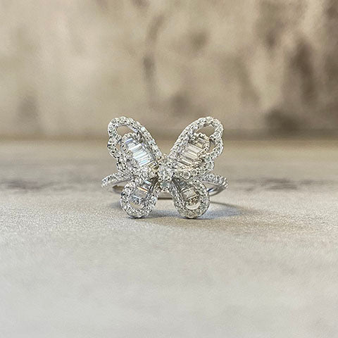 Sparkle Butterfly Ring