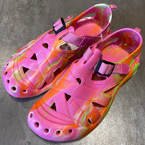 Tie Dyed Velcro Sandals