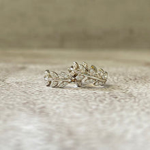 Sparkle Leaf Huggie Earrings