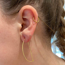 Half Circle Hoop Earrings