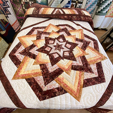 Burgundy Kaleidoscope Quilt