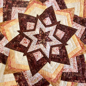 Burgundy Kaleidoscope Quilt