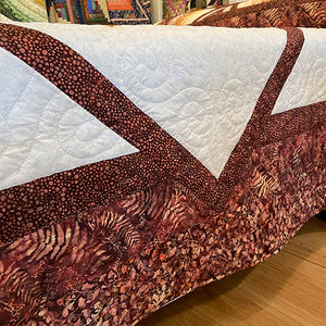 Burgundy Kaleidoscope Quilt