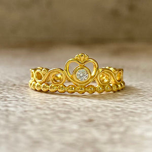 Princess Heart Crown Ring