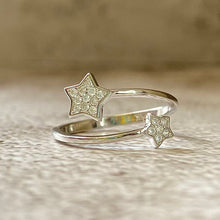 Double Cubic Zirconia Star Ring