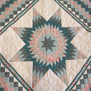 Blue/Pink Lonestar in Commons Quilt