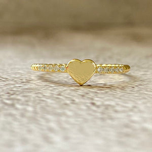 Heart Bubble Band Ring