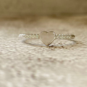 Heart Bubble Band Ring