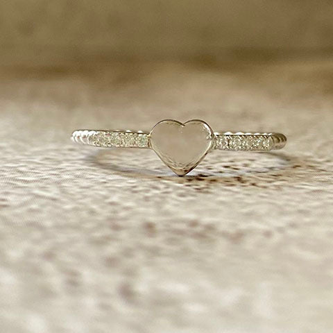 Heart Bubble Band Ring