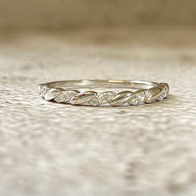 Cubic Zirconia Twist Band Ring