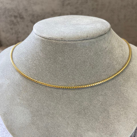 Thick Round Box Chain Necklace