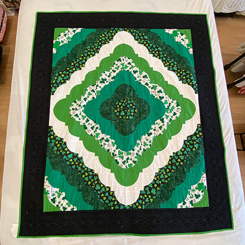 Ocean Wave Throw Quilt