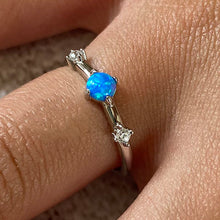 Turquoise with Cubic Zirconia Ring