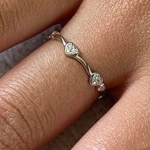 Pavé Mini Heart Band Ring