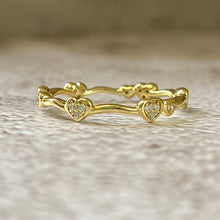 Pavé Mini Heart Band Ring