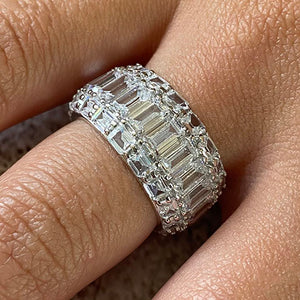 Baguette Eternity Cubic Zirconia Band Ring