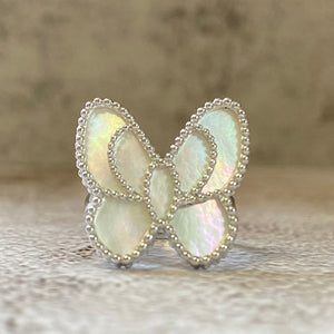 Mother of Pearl Butterfly Ring