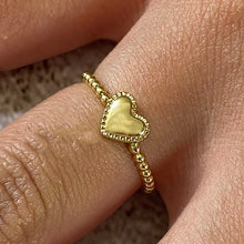 Heart Bubble Band Ring