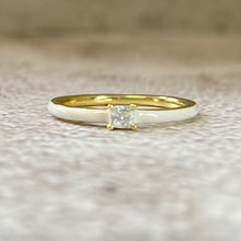 Cubic Zirconia Solitaire with Enamel Band Ring